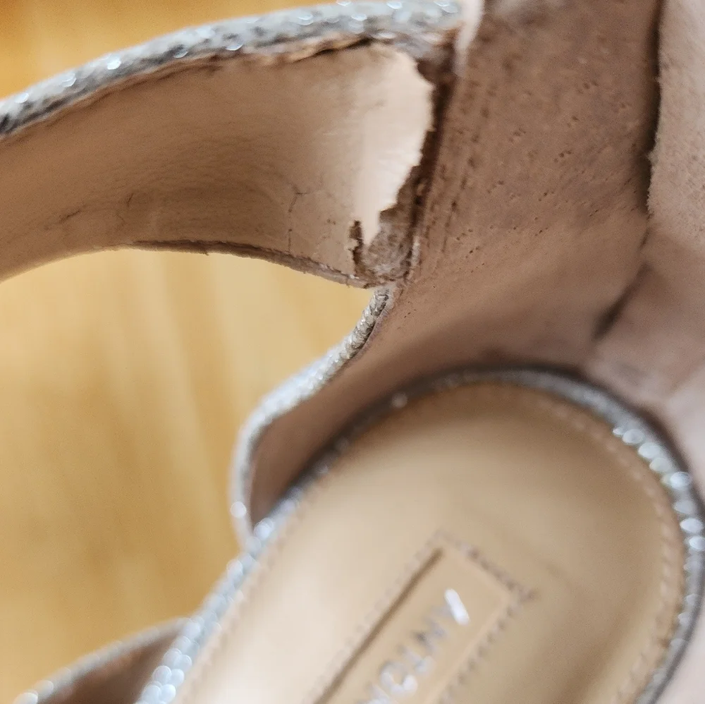 Antonio Melani Glittering Silver Heels - Picture 8 of 9